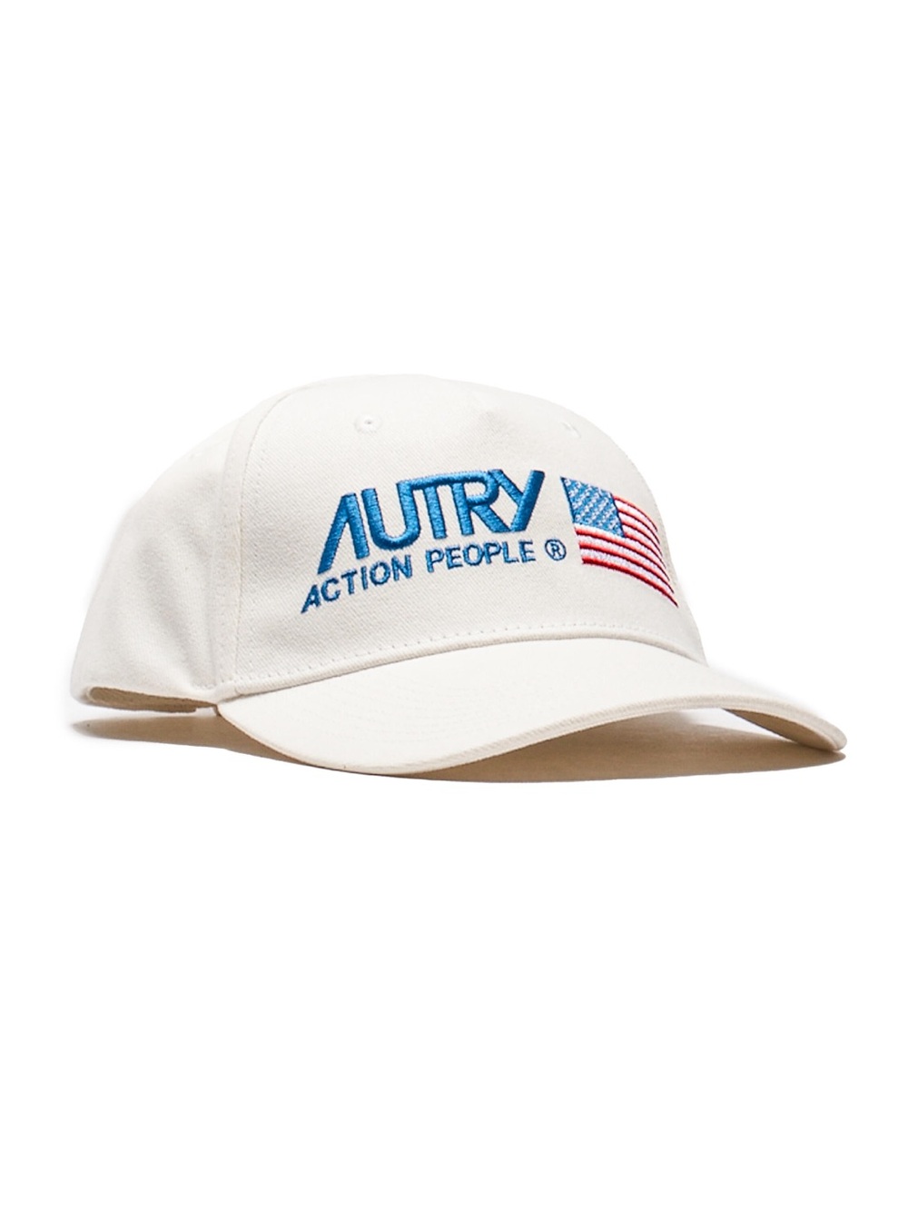 Autry Action Wear iconic cotton baseball cap with American flag, unisex OS